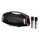 Портативна колонка система караоке Bluetooth Hoco HT4 Max Wave з 2-ма мікрофонами 550W Black