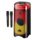Портативна колонка Bluetooth HOCO DS83 RGB Genial karaoke з 2-ма мікрофонами 60W Black