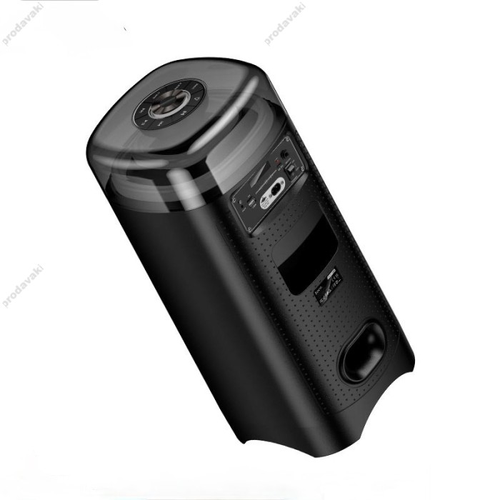 Портативна колонка Bluetooth HOCO DS83 RGB Genial karaoke з 2-ма мікрофонами 60W Black
