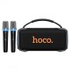 Портативна колонка Bluetooth HOCO DS87 RGB speaker karaoke з 2-ма мікрофонами 50W Black