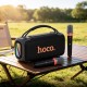 Портативна колонка Bluetooth HOCO DS87 RGB speaker karaoke з 2-ма мікрофонами 50W Black