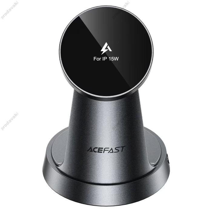 Бездротова зарядка ACEFAST E48 3in1 wireless charging desktop stand 15W Grey