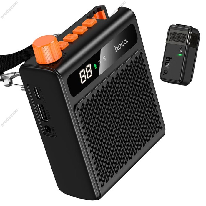 Портативна колонка Bluetooth HOCO L29 Glorioso wireless speaker з мікрофоном BT6.0 Black