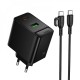 Мережевий зарядний пристрій Borofone BAS16A Erudite charger Type-C cable 45W Black
