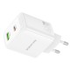 Мережевий зарядний пристрій Borofone BN30 Lustrous charger 45W White