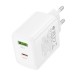 Мережевий зарядний пристрій Borofone BN30 Lustrous charger 45W White