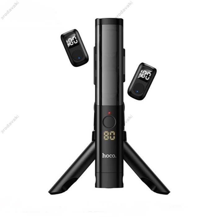 Бездротовий мікрофон HOCO DI106 Clear lavalier wireless digital microphone AI noise reduction Type-C 2 мікрофона Black
