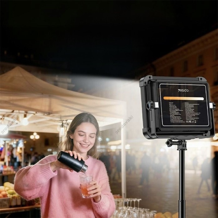 Лампа зовнішня (Прожектор) Yesido HD17 mergency Light LED flood light 10000 mAh 20W Black