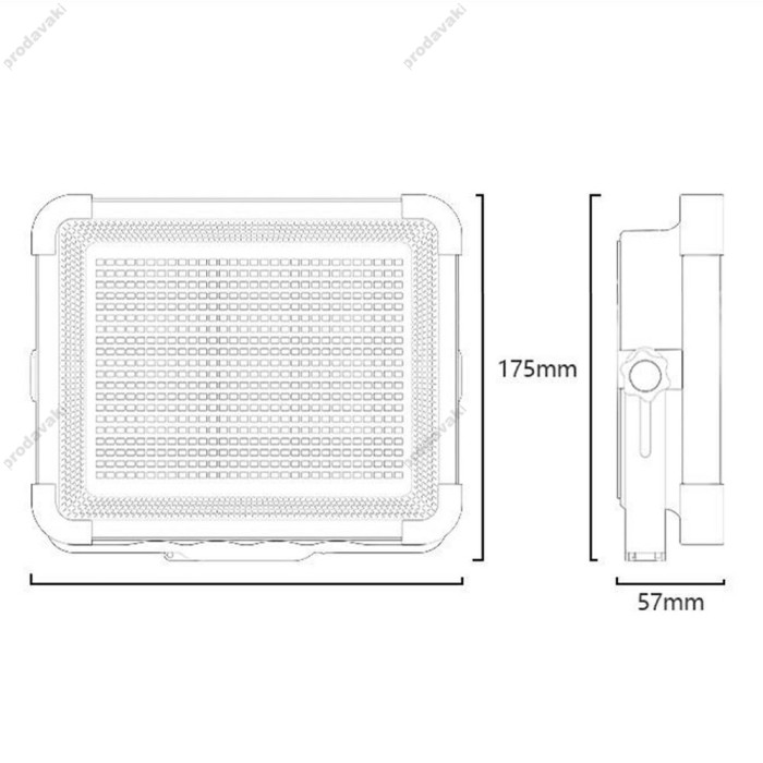 Лампа зовнішня (Прожектор) Yesido HD17 mergency Light LED flood light 10000 mAh 20W Black