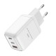Мережевий зарядний пристрій WIWU Wi-G026 GaN Cube Fast Charger 67W White