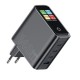 Мережевий зарядний пристрій Wiwu Wi-G028 GaN Voyager Intelligent Display Wall Charger 140W Black