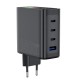 Мережевий зарядний пристрій Wiwu Wi-G028 GaN Voyager Intelligent Display Wall Charger 140W Black