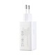 Мережевий зарядний пристрій JoyRoom JR-TG10 GaN Three-Port Type-C cable 65W White