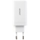 Мережевий зарядний пристрій JoyRoom JR-TG10 GaN Three-Port Type-C cable 65W White
