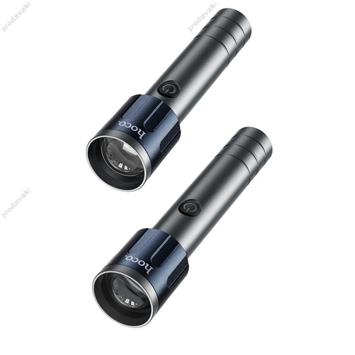 Ліхтарик ручний HOCO DL25 strong light super bright portable outdoor flashlight IPX4 Black
