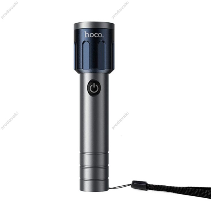 Ліхтарик ручний HOCO DL25 strong light super bright portable outdoor flashlight IPX4 Black