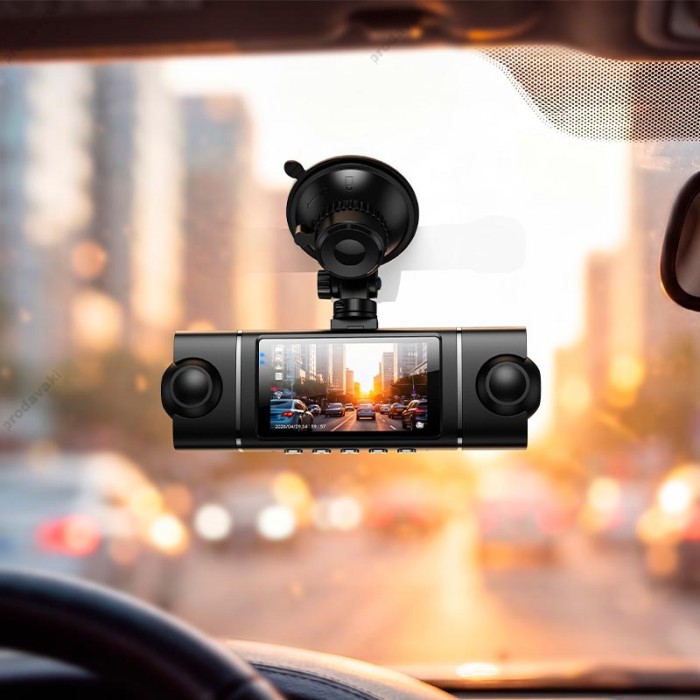 Відеореєстратор HOCO DV17 360° driving recorder (4-lens) 1080p Wi-Fi Black