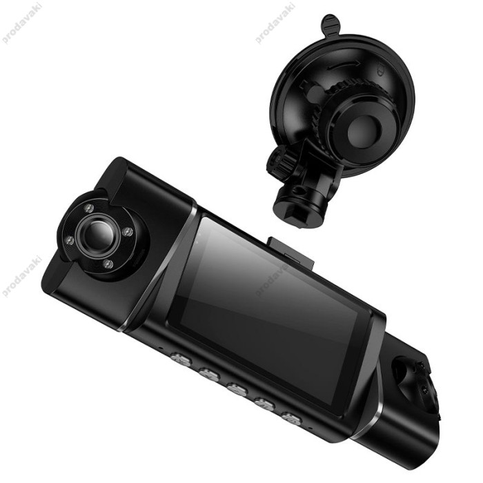 Відеореєстратор HOCO DV17 360° driving recorder (4-lens) 1080p Wi-Fi Black