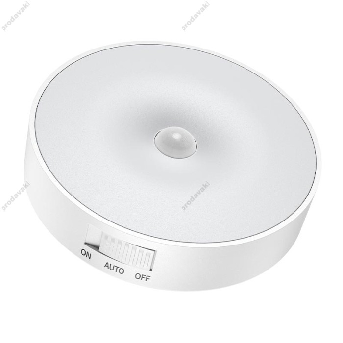 Нічний світильник HOCO HX17 Magnetic induction night light 5.5h 3000K White