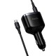 Автомобільний зарядний пристрій HOCO Z70 Speed car charger with TFT display Type-C Cable 93W Black