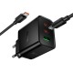 Мережевий зарядний пристрій HOCO N75 Grande charger Type-C cable 65W Black
