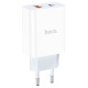 Мережевий зарядний пристрій HOCO C97A dual port charger Lightning cable 20W White