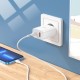 Мережевий зарядний пристрій HOCO C97A dual port charger Lightning cable 20W White