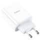 Мережевий зарядний пристрій HOCO C97A dual port charger Lightning cable 20W White