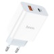 Мережевий зарядний пристрій HOCO C97A dual port charger Lightning cable 20W White