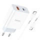 Мережевий зарядний пристрій HOCO C97A dual port charger Lightning cable 20W White