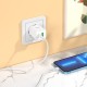 Мережевий зарядний пристрій HOCO N28 Founder dual port charger Lightning cable 20W White