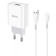Мережевий зарядний пристрій HOCO C81A Asombroso Micro USB cable 10.5 White