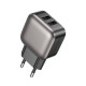 Мережевий зарядний пристрій Borofone BAS51A Absolute dual port charger 12W Black
