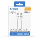 Кабель Anker A82E2611 Ultra Soft Cable Type-C to Type-C 240W 5A 0.9m White