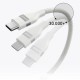 Кабель Anker A82E2611 Ultra Soft Cable Type-C to Type-C 240W 5A 0.9m White
