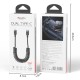 Кабель Yesido CA205 Spring Cable Type-C to Type-C 60W 3A 1m Black