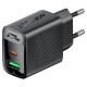 Мережевий зарядний пристрій ACEFAST A98 GaN Fast Charge Wall Charge 30W Black
