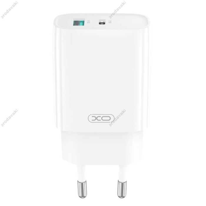 Мережевий зарядний пристрій XO CE29 Fast Charger with Type-C cable 20W White