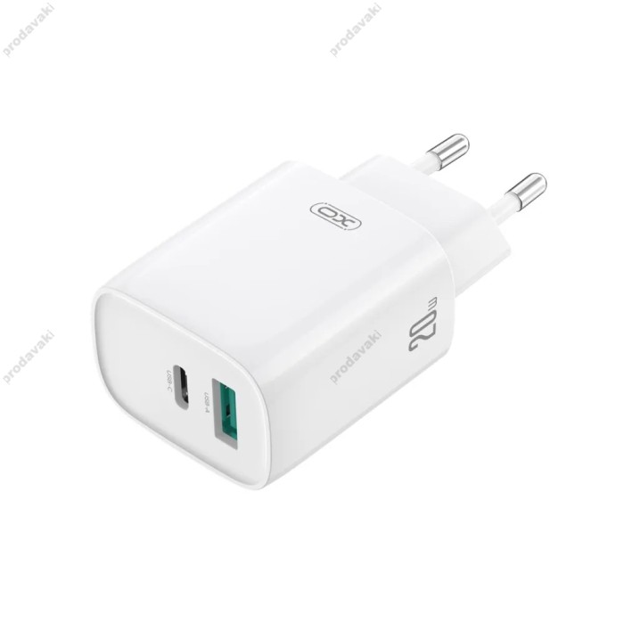 Мережевий зарядний пристрій XO CE29 Fast Charger with Type-C cable 20W White