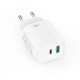 Мережевий зарядний пристрій XO CE29 Fast Charger with Type-C cable 20W White