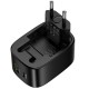 Мережевий зарядний пристрій HOCO CS102A folding charger 30W Black