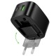 Мережевий зарядний пристрій HOCO CS102A folding charger 30W Black