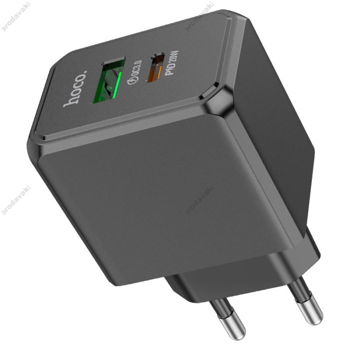Мережевий зарядний пристрій HOCO CS14A Ocean charger 20W Black