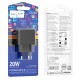 Мережевий зарядний пристрій HOCO CS14A Ocean charger 20W Black