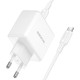 Мережевий зарядний пристрій BOROFONE BA114A Energy single port charger Type-C to Type-C cable 35W White