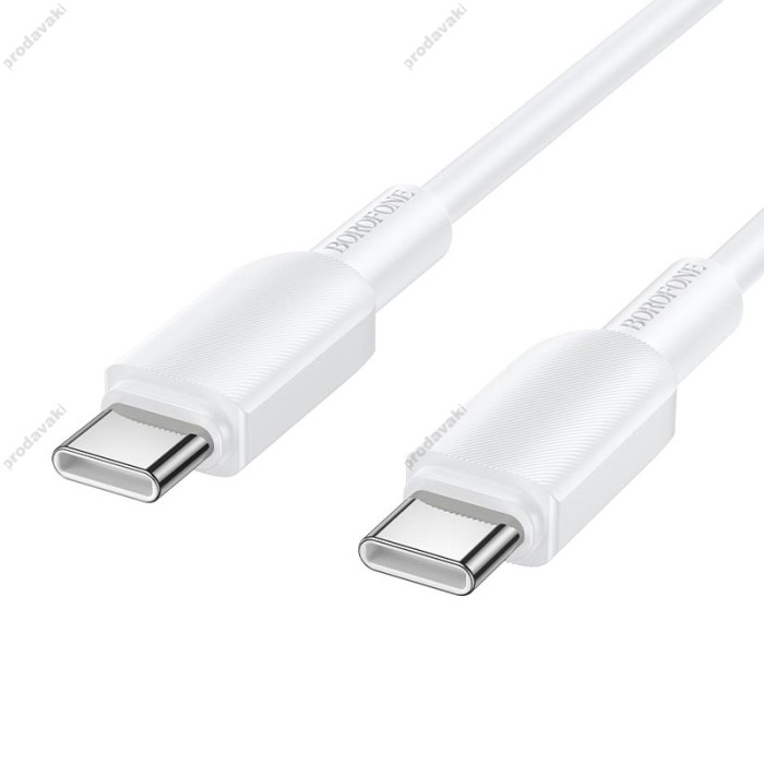 Кабель BOROFONE BX127 Regalo PVC charging data cable USB to Type-C 20шт 3A 1m White