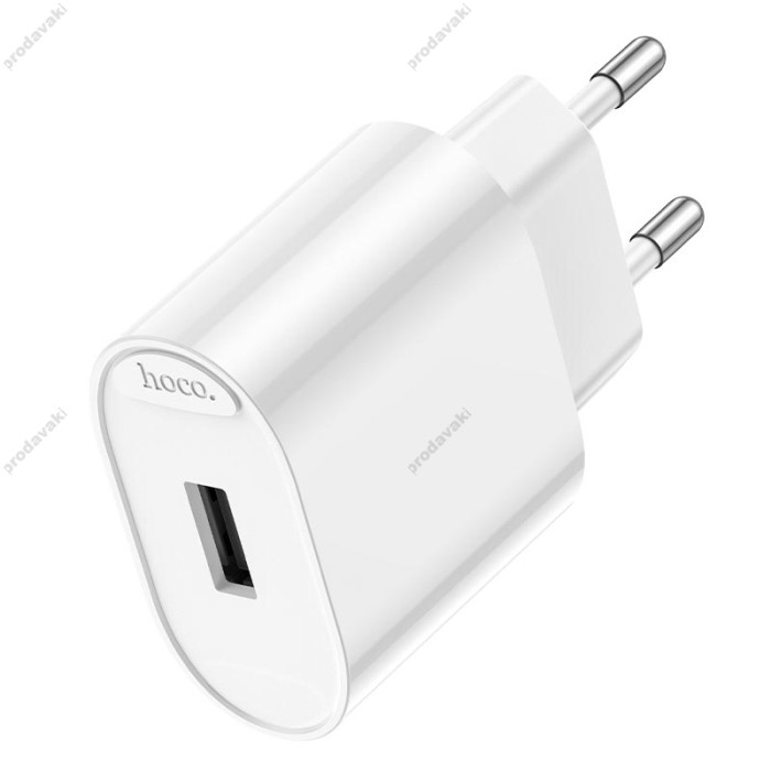 Мережевий зарядний пристрій Hoco C109A Fighter single port charger Micro USB cable 10.5W White
