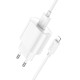 Мережевий зарядний пристрій Hoco C109A Fighter single port charger Lightning cable 10.5W White