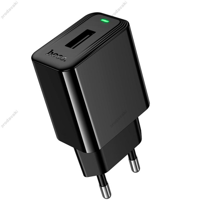 Мережевий зарядний пристрій Hoco CS91A Leader single port charger Micro USB cable 10.5W Black