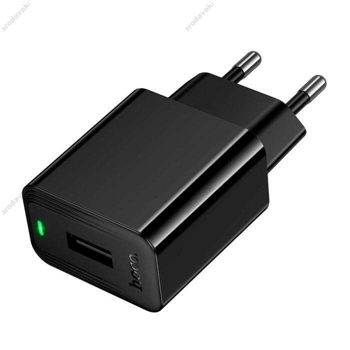Мережевий зарядний пристрій Hoco CS91A Leader single port charger Micro USB cable 10.5W Black